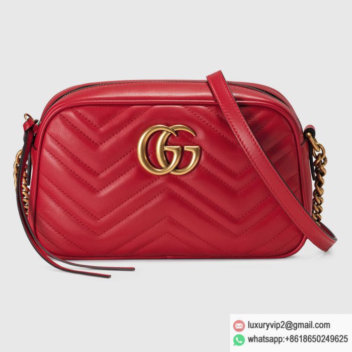 Gucci GG Marmont Small 447632 Red Shoulder Bags