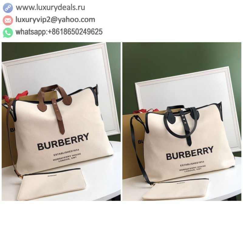 Burberry Cotton Canvas Flexible Leather The Belt Pente Bag 3411