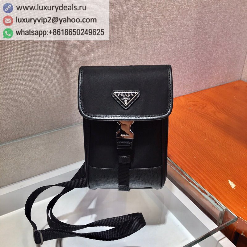 Prada Nylon and Saffiano Leather Smartphone Case 2ZH109