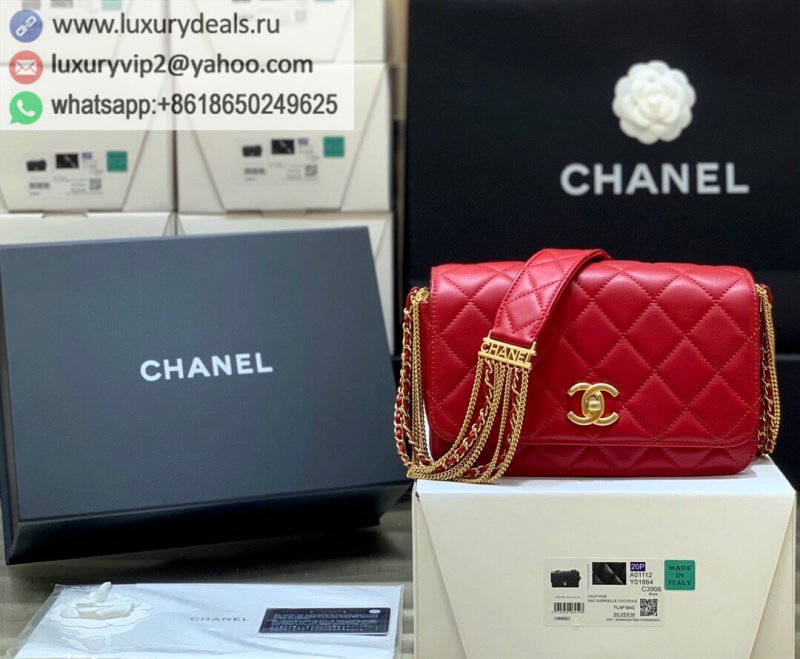 Chanel 2020 Fall/Winter Limited Edition Chain Bag AS2052 Red