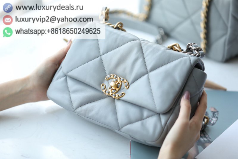 Chanel 19 Flap Bag AS1160 Small 26C Gray