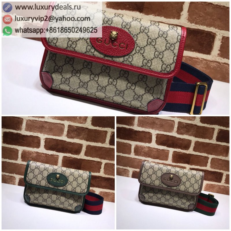 Gucci GG canvas leather trim messenger bag 489617