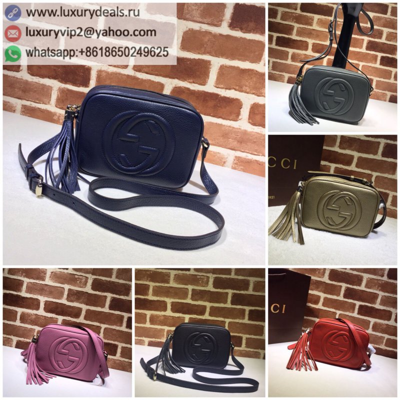 Gucci Full Leather Camera Bag Shoulder Bag Tassel Messenger Bag 308364