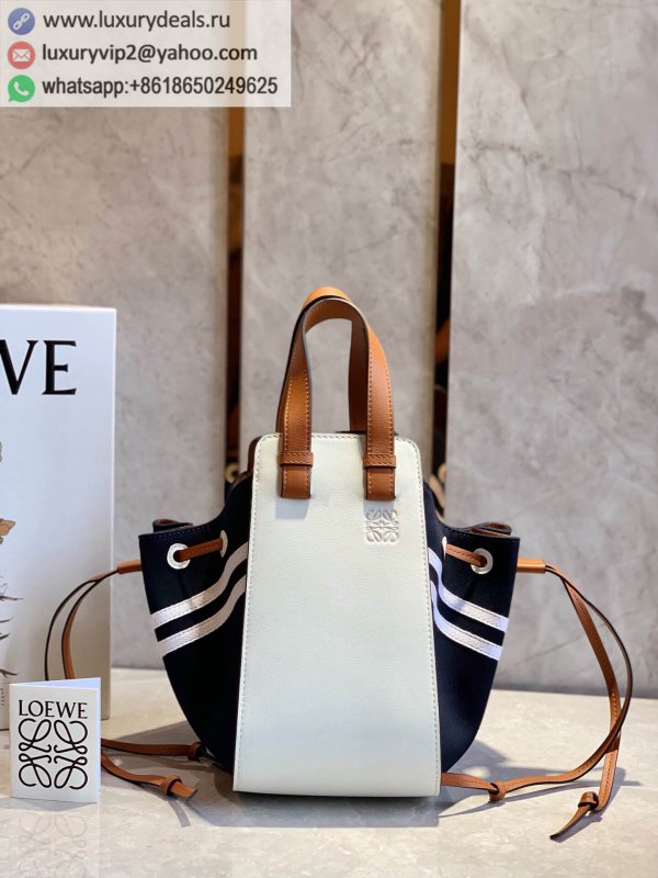 LOEWE Hammock bag 0500 blue and white color matching