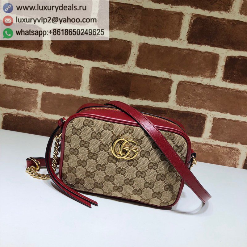 Gucci GG canvas and leather mini handbag 448065