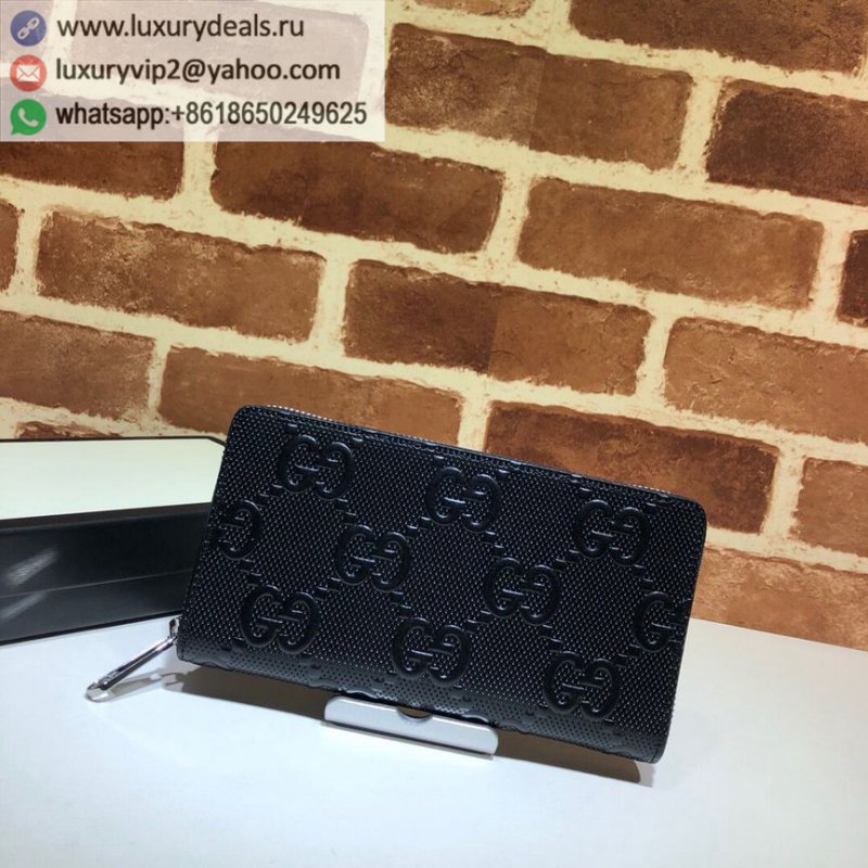 Gucci GG Printed Embossed Full Zip Wallet 625558