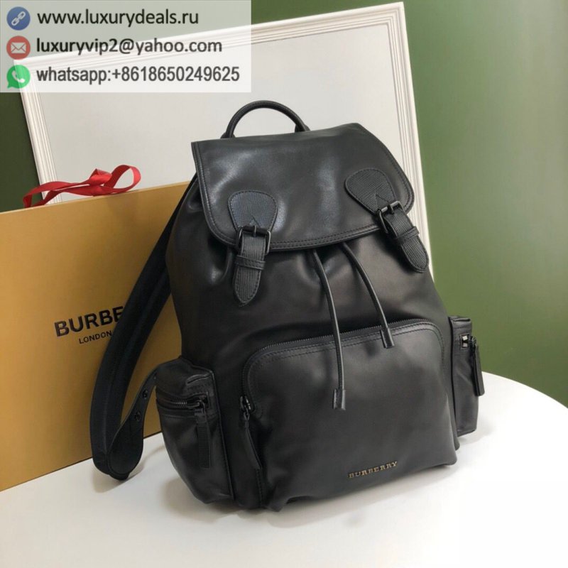 Burberry leather with black steel hardware backpack 4031