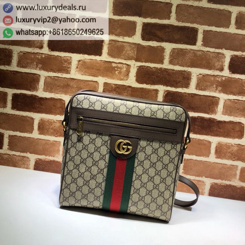 Gucci red and green stripes GG shoulder bag 547934