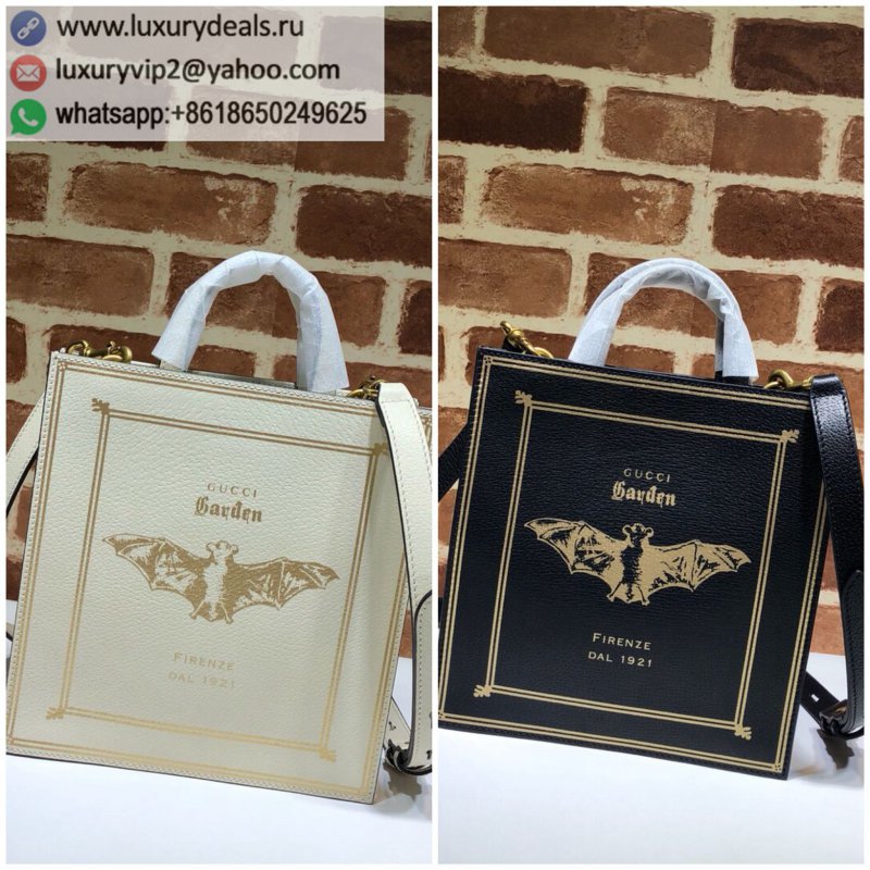 Gucci Bat Pattern Decorative Hand-held Crossbody Tote Bag 513909