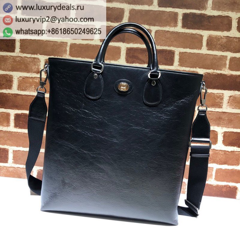 Gucci black soft leather shoulder bag 575821