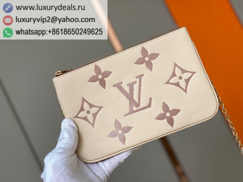 Louis Vuitton Double Zip Pochette Chain Bag M80084