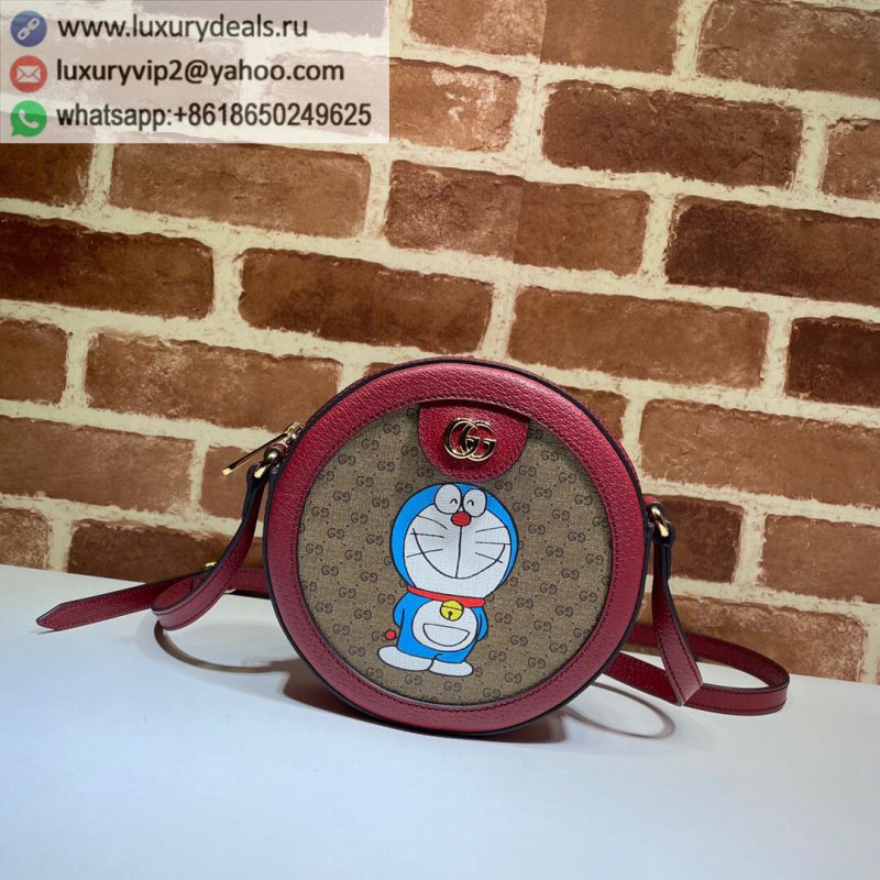 Gucci Doraemon series round cake one-shoulder messenger bag 625216