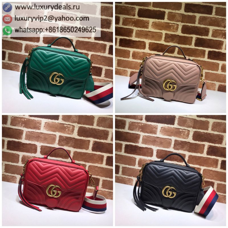 Gucci GG Marmont series quilted shoulder bag 498100