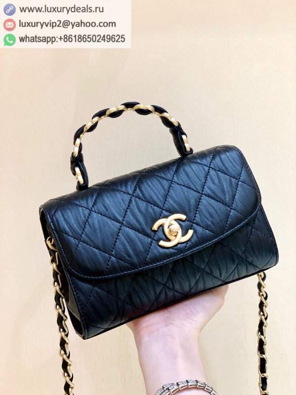 Chanel 2021 spring and summer flap bag AS2477 black
