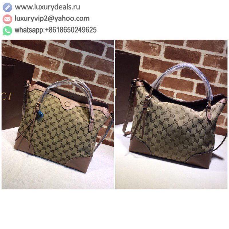 Gucci Ladies Cowhide Canvas Handbag Single Shoulder Messenger Bag 353120