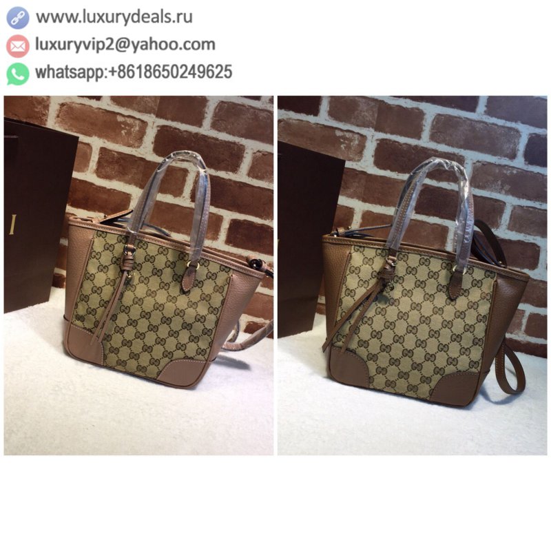 Gucci GG canvas leather handbag 353121