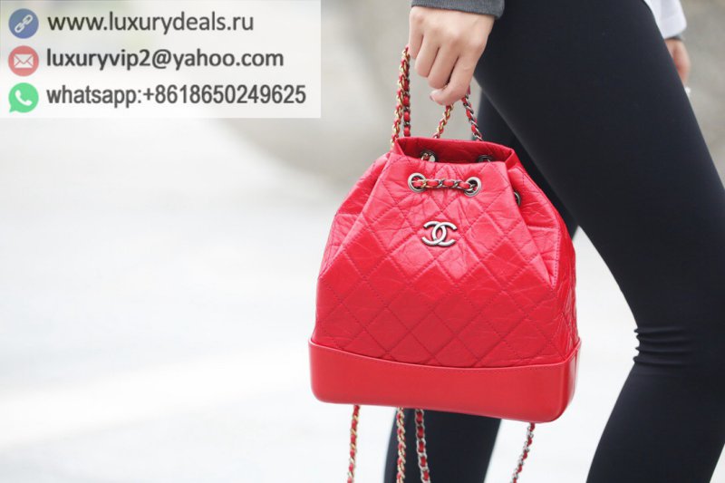 Chanel Gabrielle Series Double Backpack A93820 Red