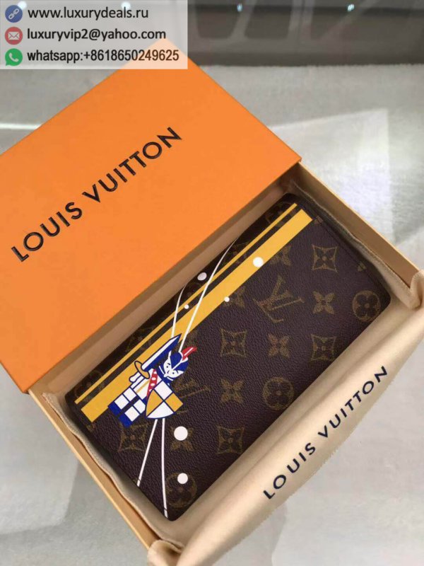 Louis Vuitton Brazza Wallet wallet M66540 silkscreen