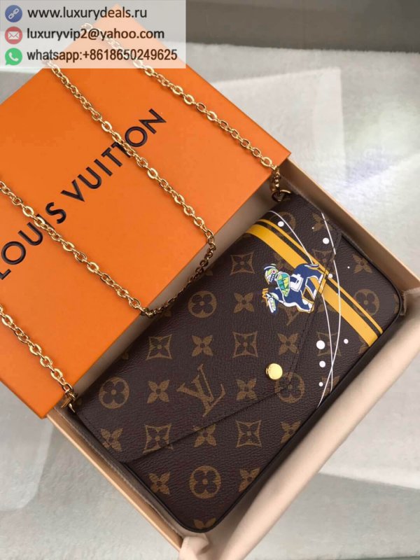Louis Vuitton Pochette Felicie three-in-one envelope bag M61276 silkscreen