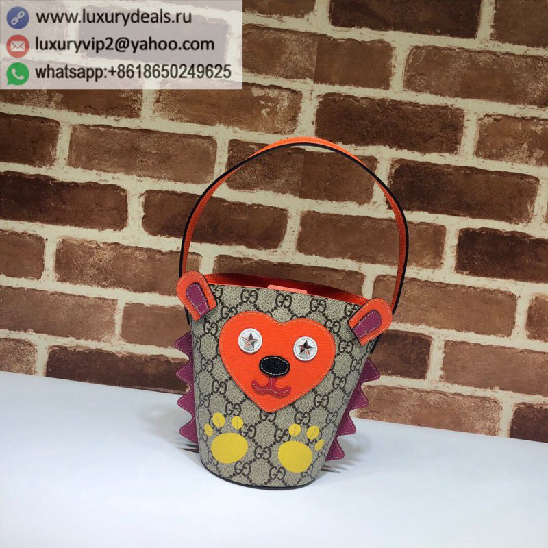 GUCCI bear pattern portable small bucket bag 580421