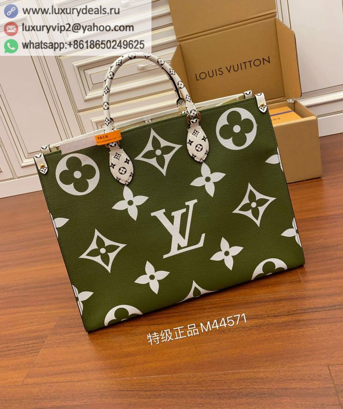 Louis Vuitton Onthego green tote bag M44571