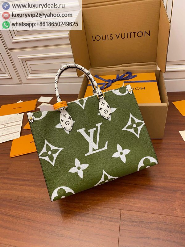 Louis Vuitton Onthego green tote bag M44573