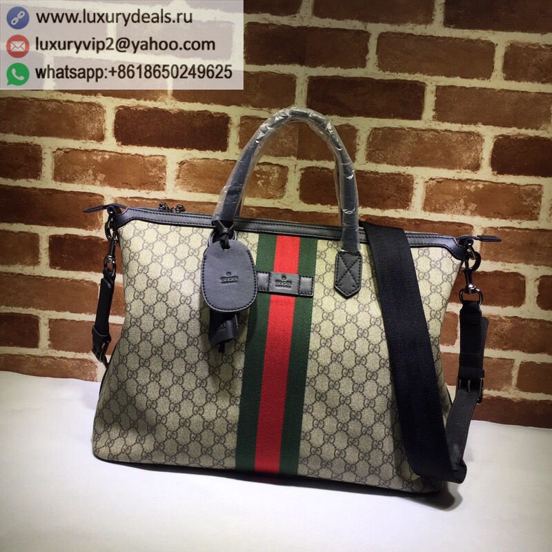 Gucci Canvas Red and Green Striped Single Shoulder Bag 359261