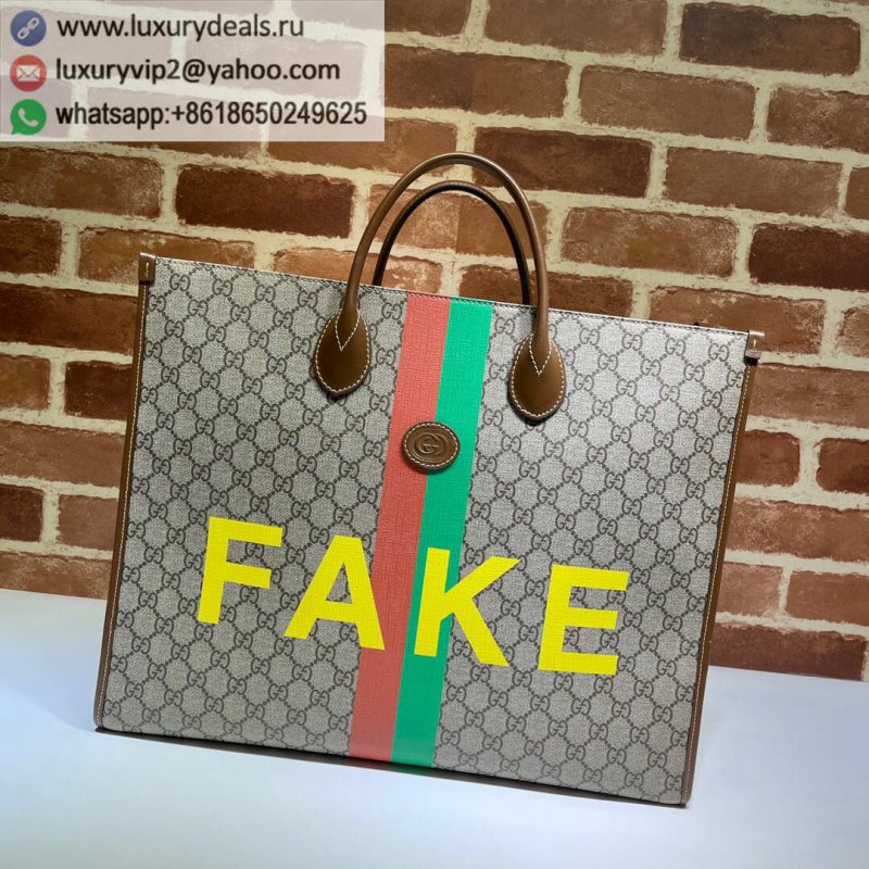 GUCCI "Fake Not" print tote bag 630353