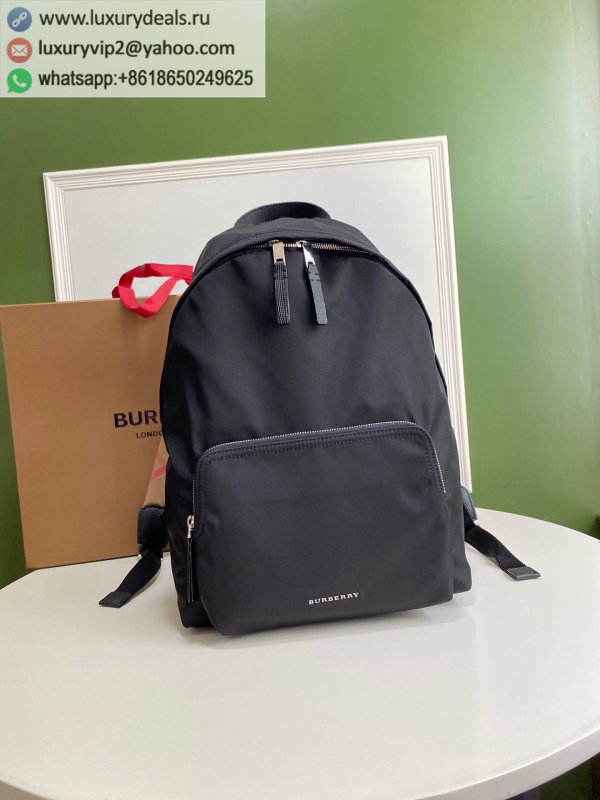 Burberry leather trim backpack