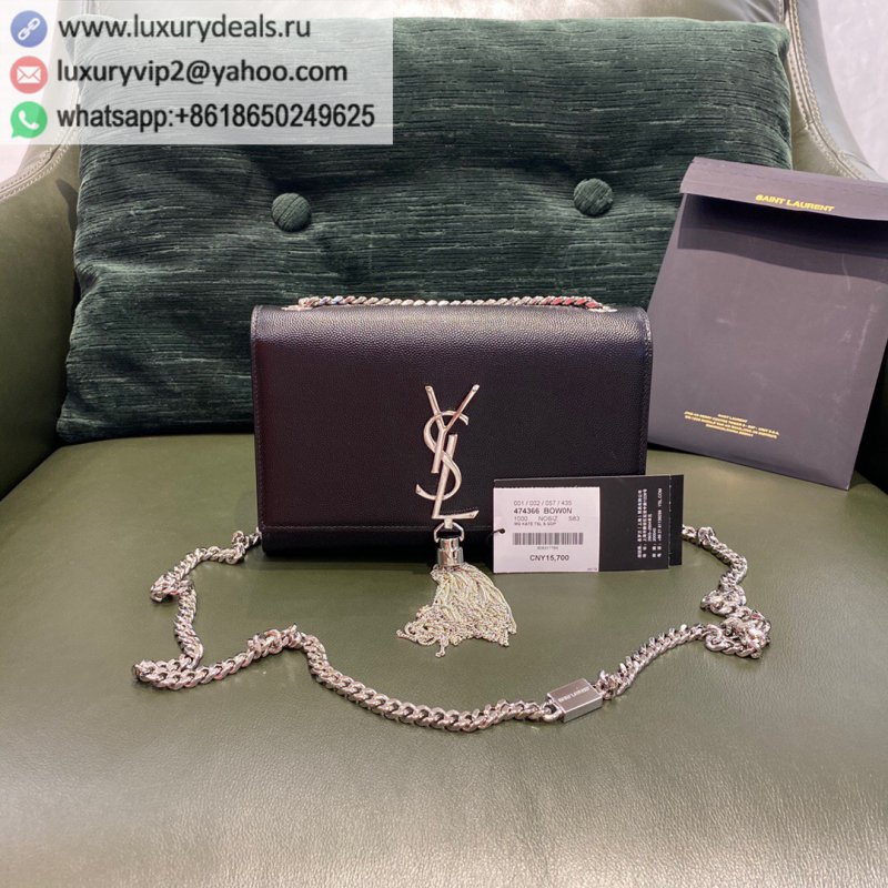 Saint Laurent YSL Kate 20 bag 474366 black silver buckle
