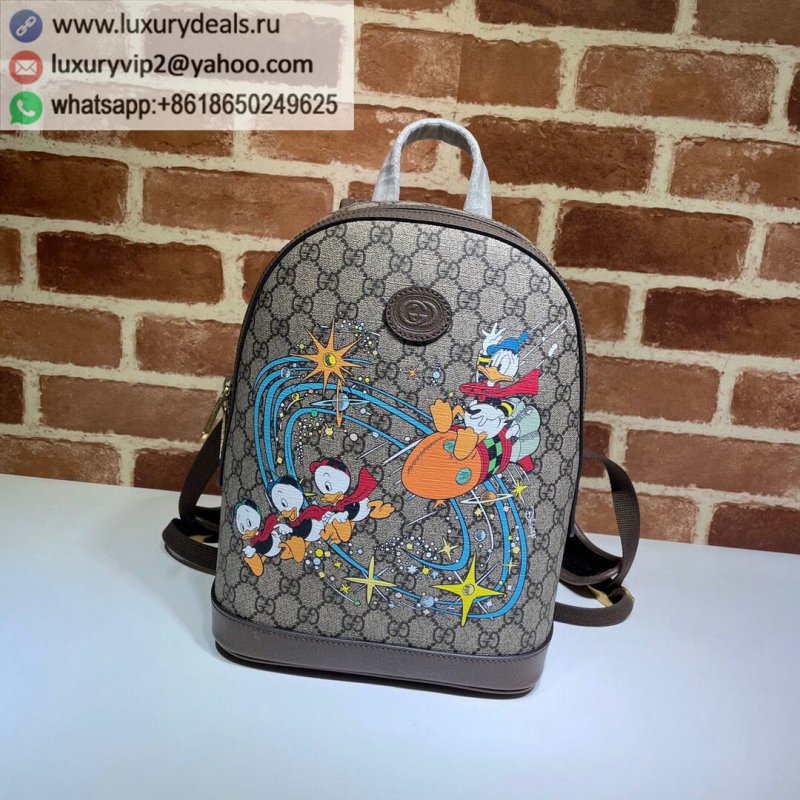 GUCCI Disney x Gucci Donald Duck Print Small Backpack 552884