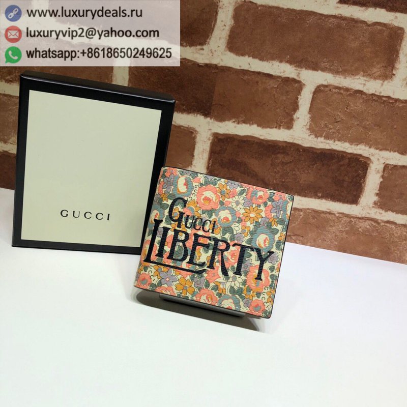 Gucci Floral Print Short Wallet 636248