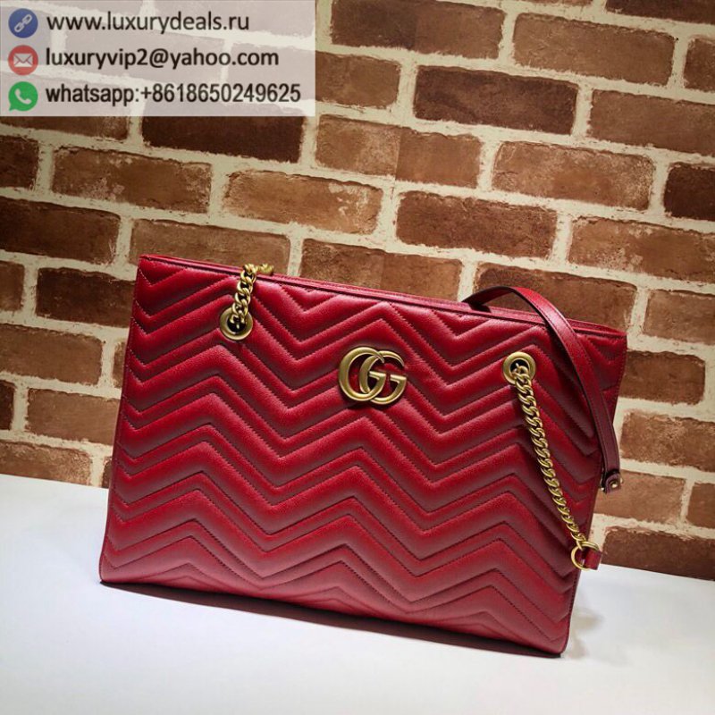 Gucci GG Marmont Collection Medium GG Quilted Shopping Bag 524578