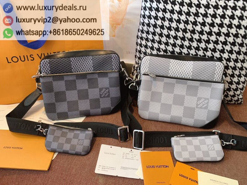 Louis Vuitton Trio Messenger checkerboard three-in-one messenger bag N50027 N50017