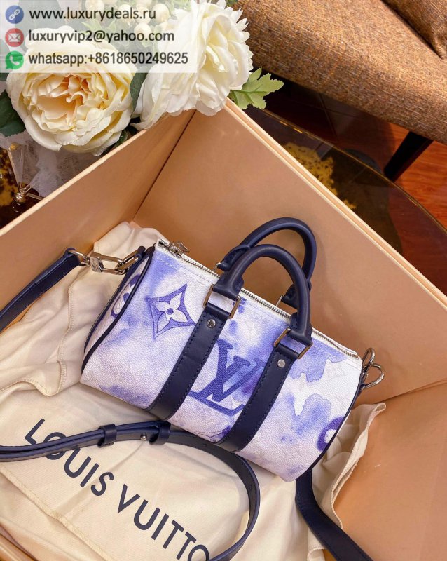 Louis Vuitton Keepall XS rendering watercolor portable messenger bag M45761