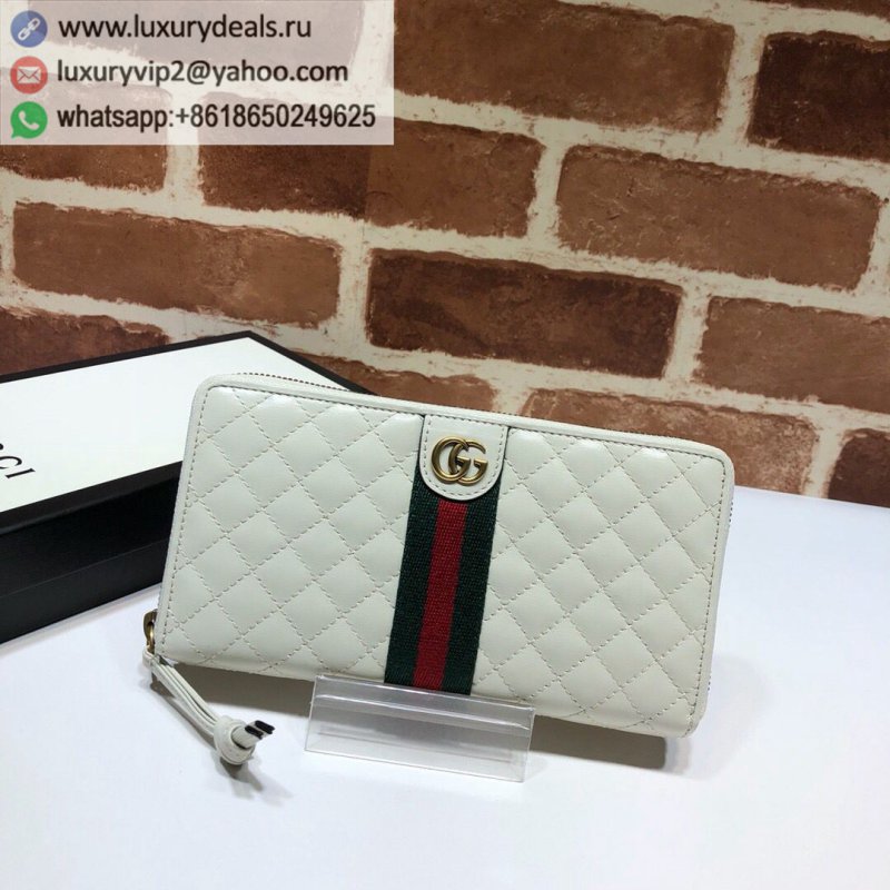 Gucci Full Zip Wallet with GG Leather 536450