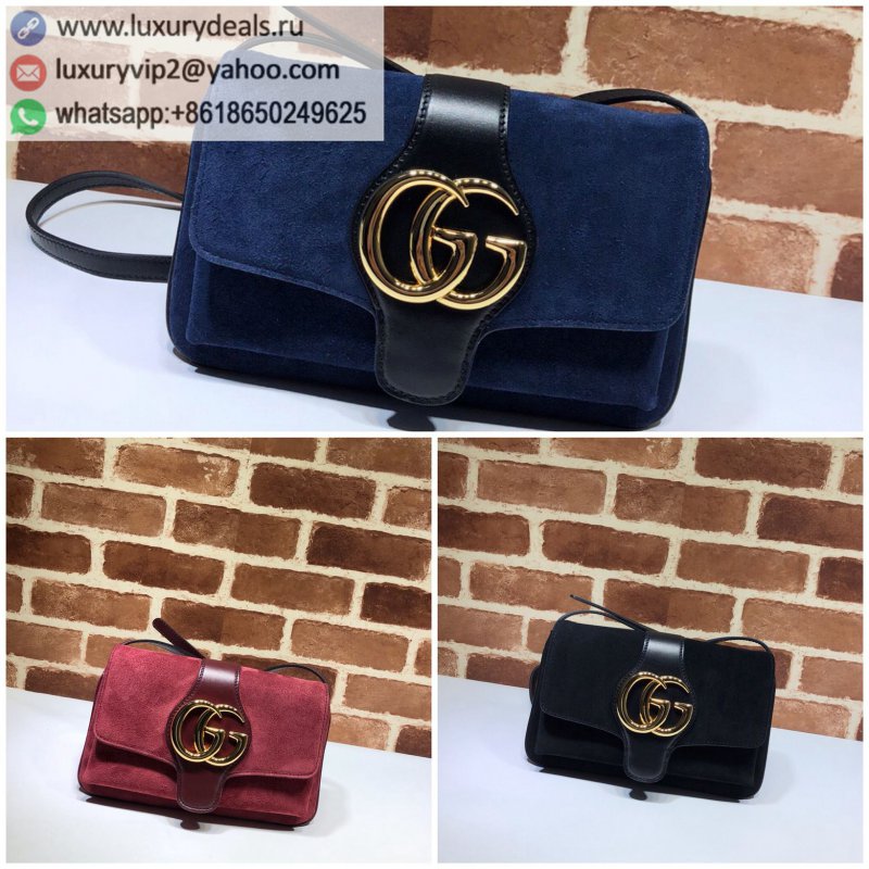 Gucci nubuck leather GG shoulder messenger bag 550129