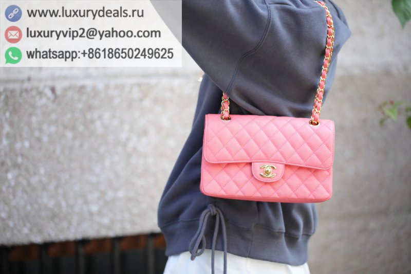 Chanel CF23 Classic flap bag A01113 pink