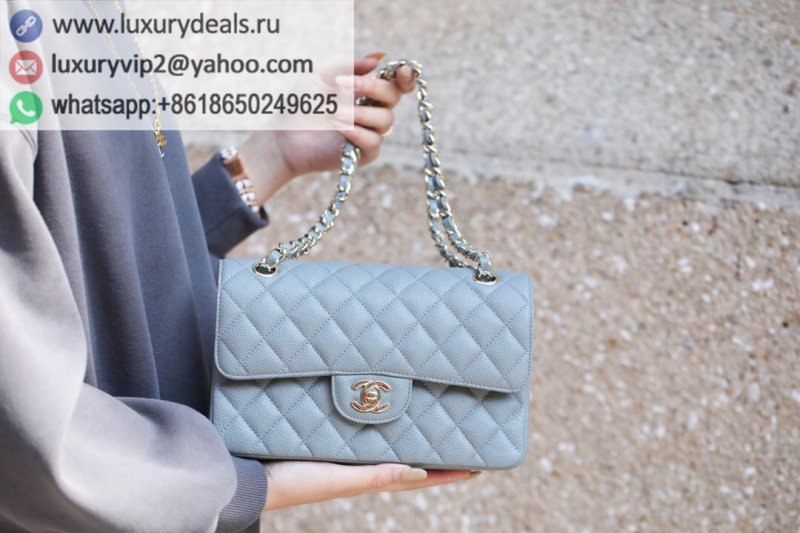 Chanel CF23 Classic flap bag A01113 gray blue