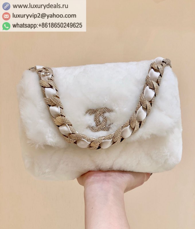 Chanel CC double-sided shearing rhinestone lambskin flap bag AS2240 B04623 10601