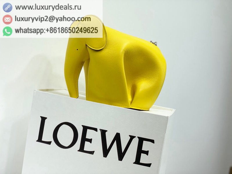 LOEWE Elephant Small Elephant Shoulder Bag 0192 Yellow