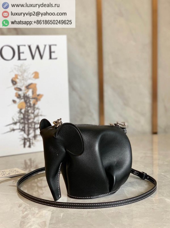 LOEWE Elephant Small Elephant Shoulder Bag 0192 Black