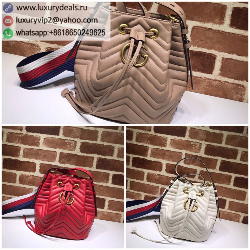 GUCCI GG Marmont series quilted leather bucket bag 476674