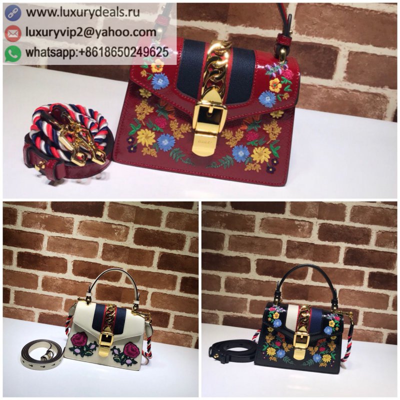 Gucci Sylvie series leather mini handbag 470270
