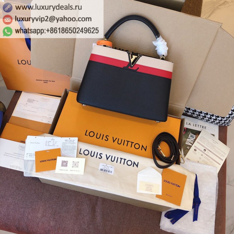 Louis Vuitton Capucines BB Black Tri-color Medium Tote 31.5CM