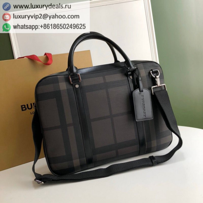 Burberry TOP QUALITY leather classic Lange briefcase
