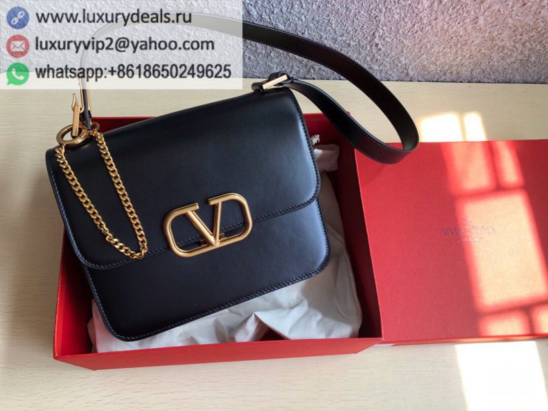 Valentino V buckle vintage TOP QUALITY cowhide shoulder bag 0074L