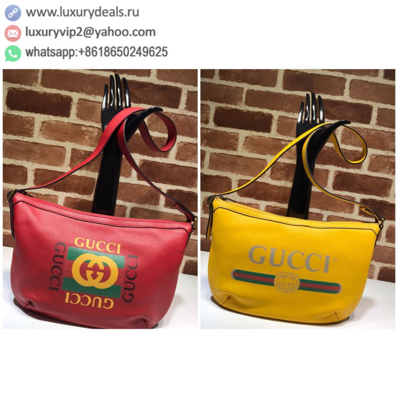 GUCCI letter logo printed red and green striped shoulder bag 523592