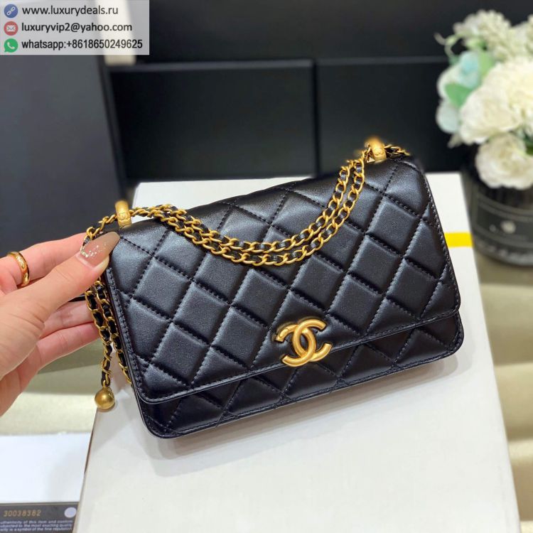 Chanel 2021FW AP2289 Women Leather Shoulder Bags Black
