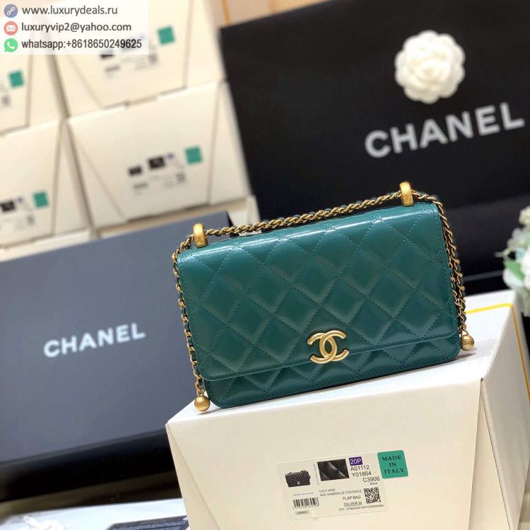 Chanel 2021FW AP2289 Women Leather Shoulder Bags Green